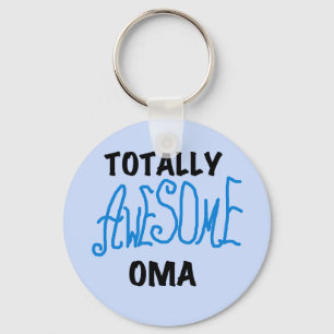 Totally Awesome Oma Blue T-shirts and Gifts Key Ring