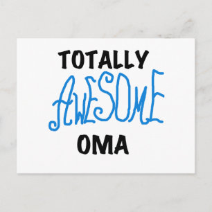 Totally Awesome Oma Blue T-shirts and Gifts Postcard