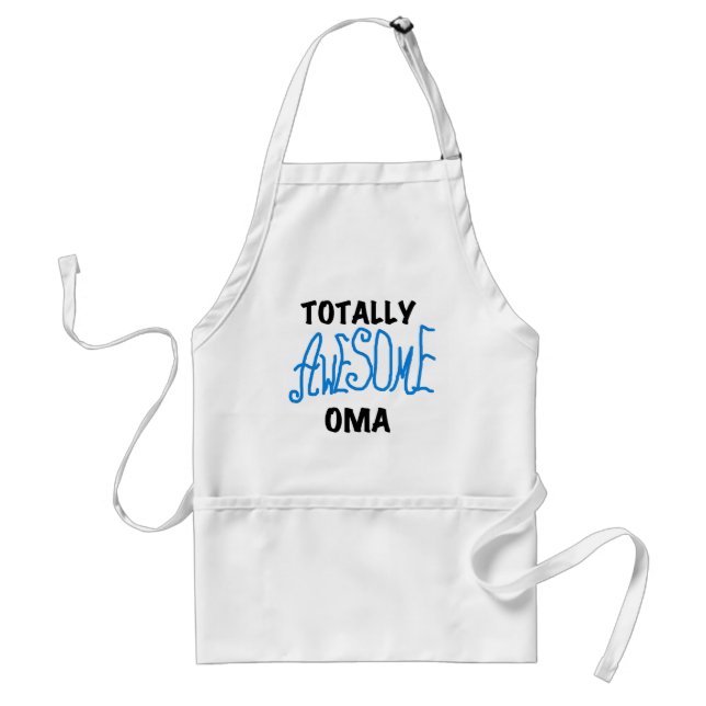 Totally Awesome Oma Blue T-shirts and Gifts Standard Apron (Front)