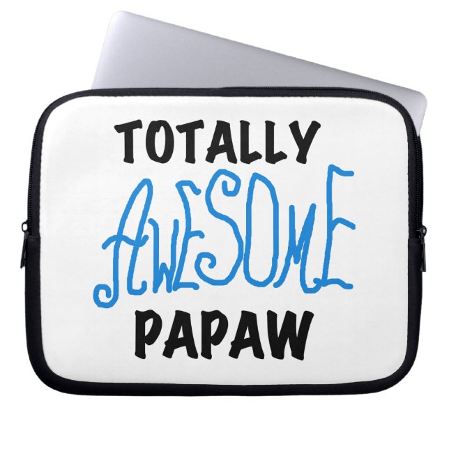 Totally Awesome Papaw T-shirts and Gifts Laptop Sleeve (Front)