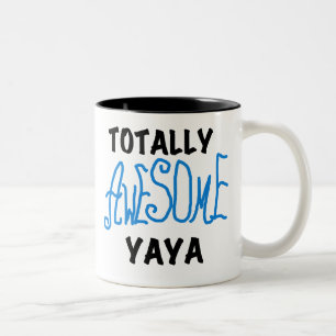 Totally Awesome Yaya T-shirts and Gifts Two-Tone Coffee Mug