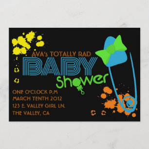 TOTALLY BABY (80s) INVITATION