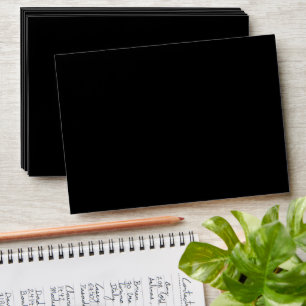 Totally Black Solid Colour Envelope