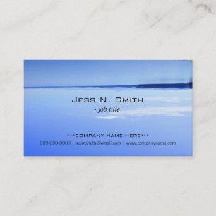 Totally blue, sky and lake business cards