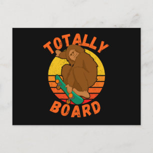 Totally Board Funny Skateboard Skater Postcard