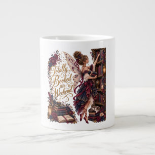 Totally Booked This Weekend Bookish Fairy Jumbo Mu Large Coffee Mug