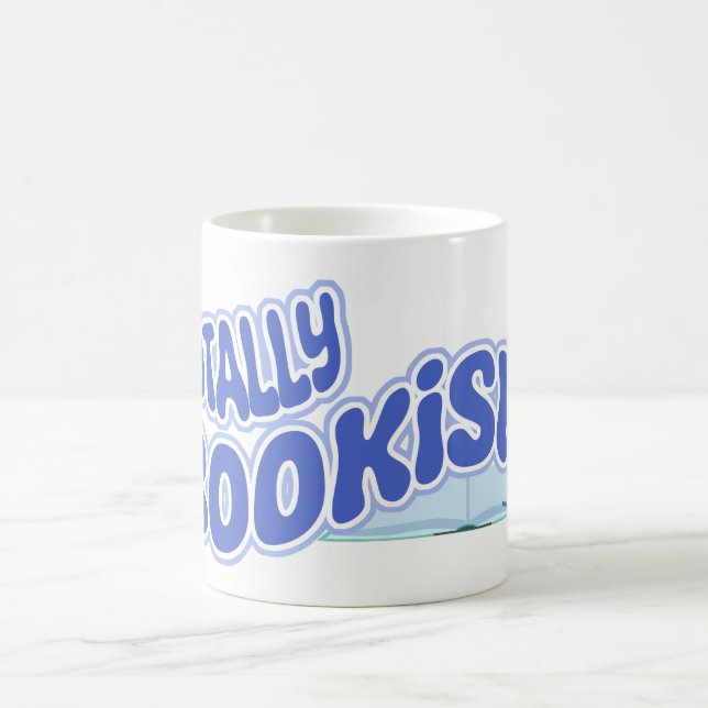 Totally Bookish Book Lover Fun Reading Design Coffee Mug (Center)