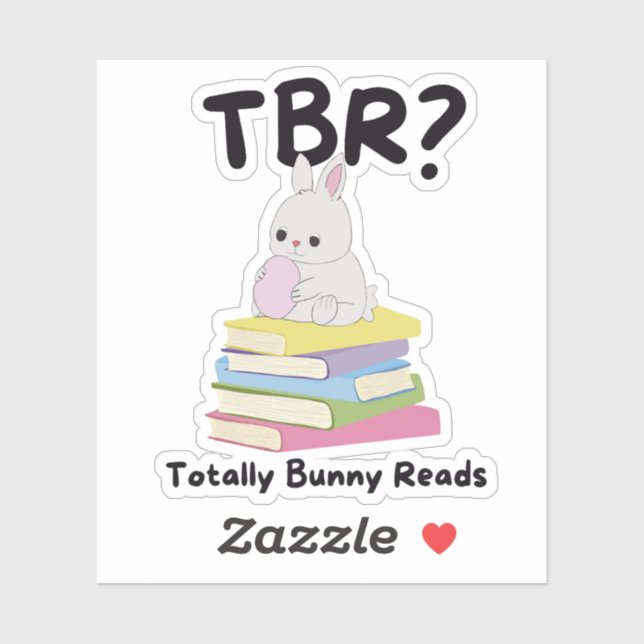Totally Bunny Reads TBR Sticker – Cute Pastel Read (Sheet)