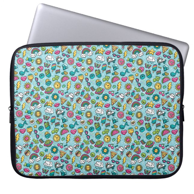 Totally Cute Doodles electronics sleeve (Front)