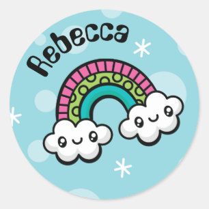 Totally Cute Doodles Rainbow stickers