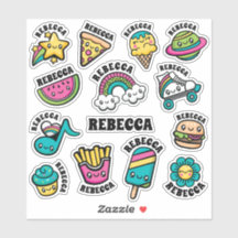 Totally Cute Doodles Vinyl Stickers