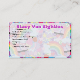 Totally Eighties Extreme Fun Flirty Art Love Business Card