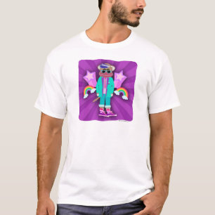 Totally Eighties Funny Neon Style Sock Monkey T-Shirt
