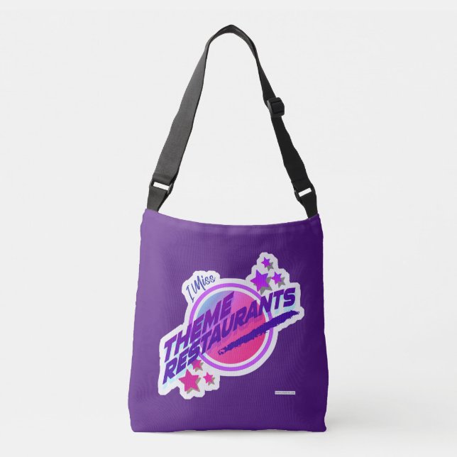 Totally Epic Themed Restaurant Nineties Logo  Crossbody Bag (Front)