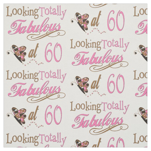 Totally Fabulous at 60 Fabric (Swatch)