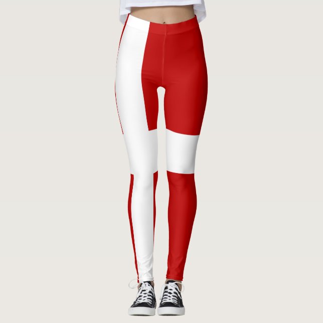 Totally Flag of Denmark Leggings (Front)
