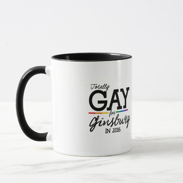 Totally Gay for Ginsburg 2016 Mug (Left)