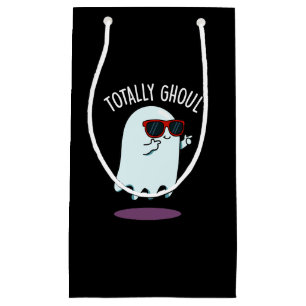 Totally Ghoul Funny Ghost Pun Dark BG Small Gift Bag