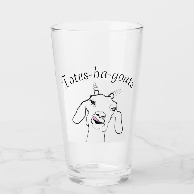 Totally Goat glass (Front)