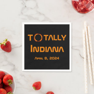 Totally Indiana 2024 Solar Eclipse Napkin