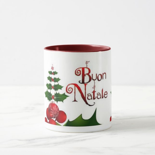 TOTALLY "ITALIAN CHRISTMAS BUON NATALE" MUG (Center)