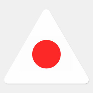 Totally Japanese Flag Triangle Sticker