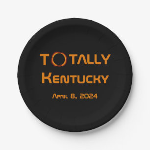 Totally Kentucky 2024 Solar Eclipse Paper Plate