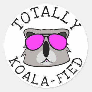 Totally Koalafied Classic Round Sticker