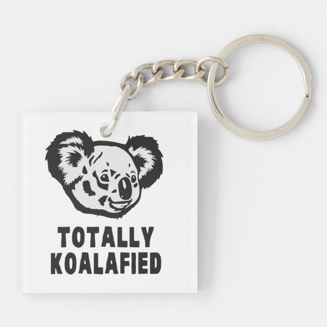 Totally Koalafied Koala Key Ring (Back)