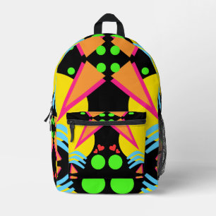 Totally New Wave Eighties Printed Backpack