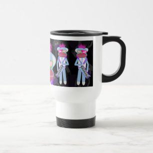 Totally New Wave Sock Monkey Deluxe Mug