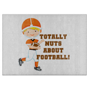 Totally Nuts About Football Cutting Board