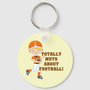 Totally Nuts About Football Key Ring