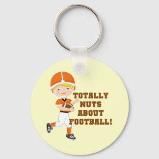 Totally Nuts About Football Key Ring