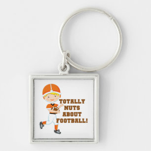 Totally Nuts About Football Key Ring