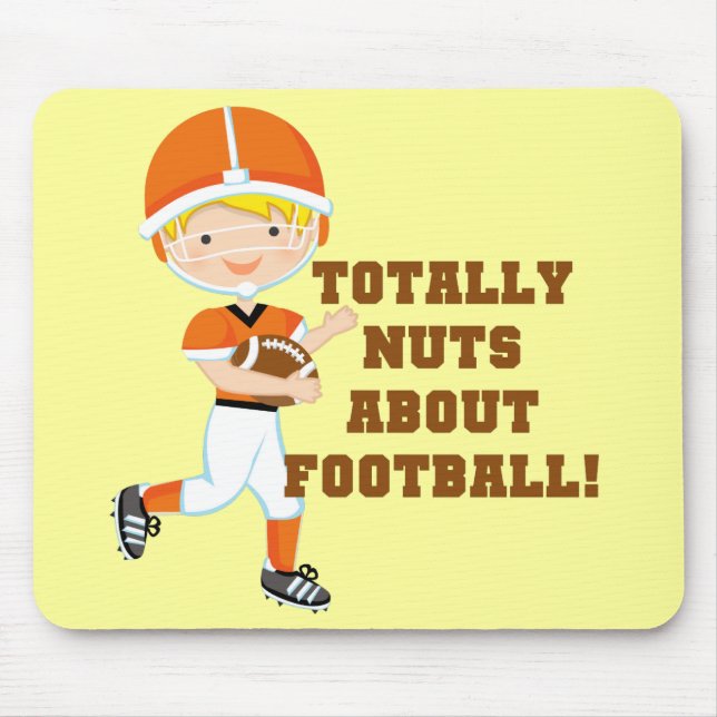 Totally Nuts About Football Mouse Mat (Front)