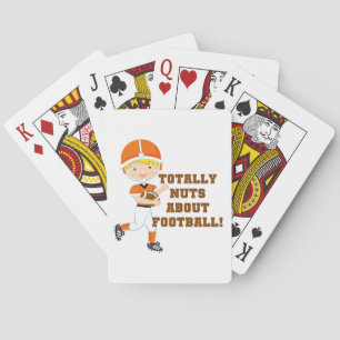 Totally Nuts About Football Playing Cards