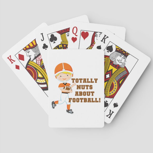 Totally Nuts About Football Playing Cards (Back)