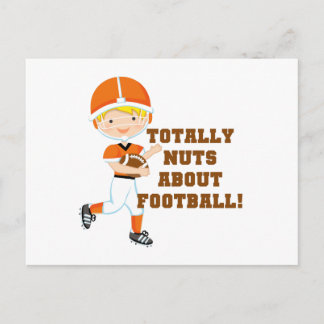 Totally Nuts About Football Postcard