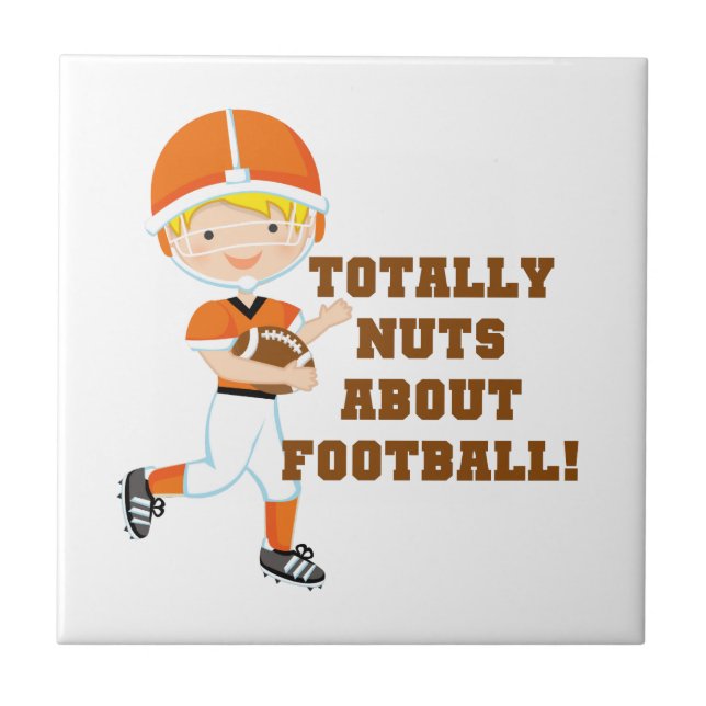 Totally Nuts About Football Tile (Front)