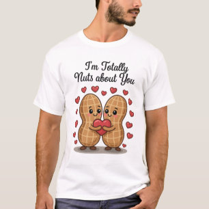 Totally Nuts About You – Cute Peanut Love Sticker T-Shirt