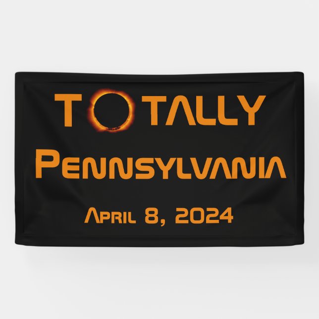 Totally Pennsylvania 2024 Solar Eclipse  Banner (Horizontal)