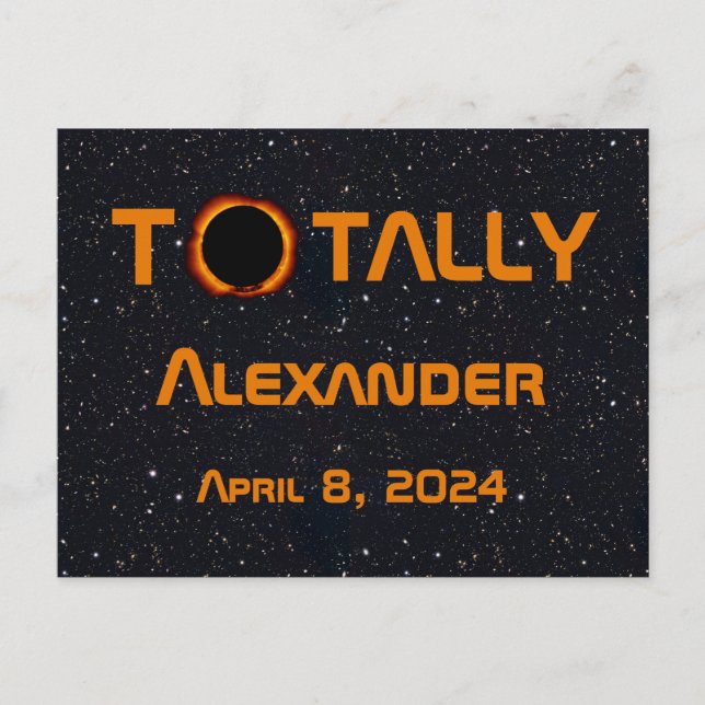 Totally Personal 2024 Solar Eclipse  Postcard (Front)