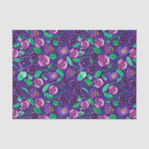 Totally Purple Pansies Tissue Paper