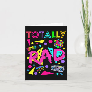 Totally Rad 1980s Vintage Eighties Costume Party Card