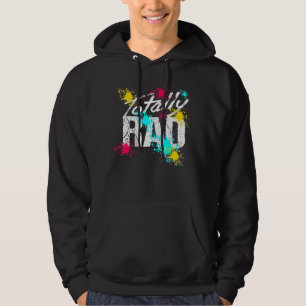 Totally Rad 1980s Vintage Eighties Costume Party Hoodie