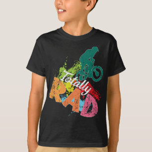 Totally Rad 80s Retro Colourful Bicycle Paint T-Shirt