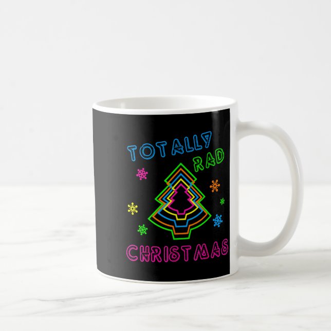 Totally Rad Christmas - 80s Retro Christmas  Coffee Mug (Right)