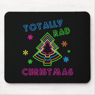 Totally Rad Christmas - 80s Retro Christmas Mouse Mat