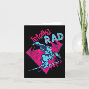 Totally Rad, Retro Ski Vintage 80s 90s Skiing Outf Card